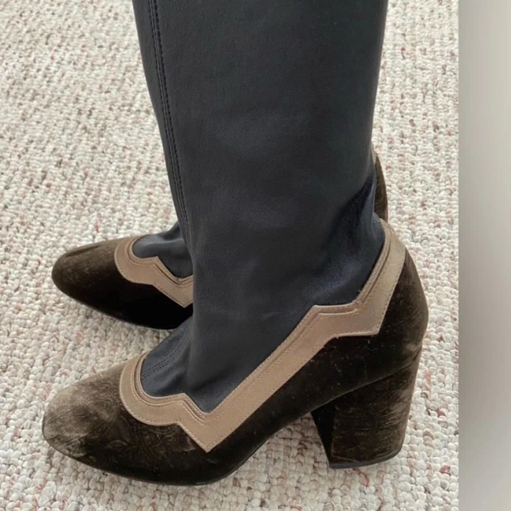 $795 “I’m really here to party” boots by MR in collab with Net a Porter size 6